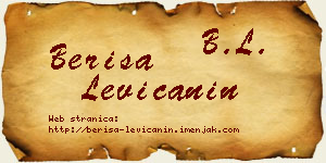 Beriša Levičanin vizit kartica